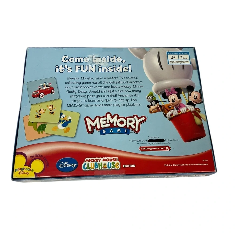 Disney Mickey Mouse Clubhouse Edition Memory Game - Red and Blue Ages 3+